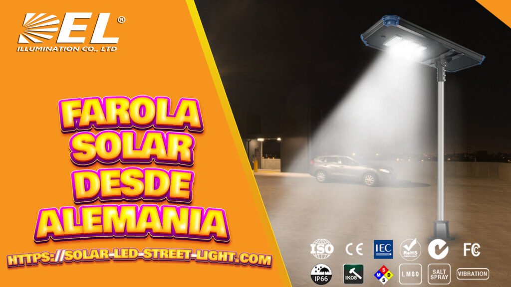 Lámpara de calle solar LED