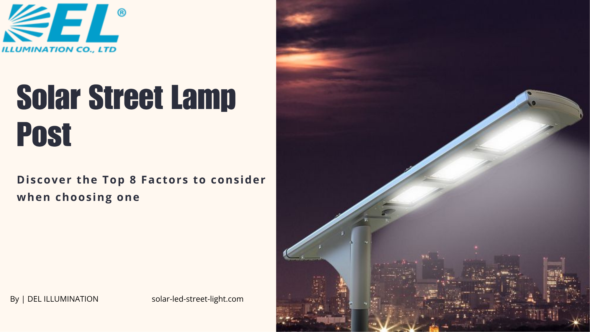 Solar street Lamp Post