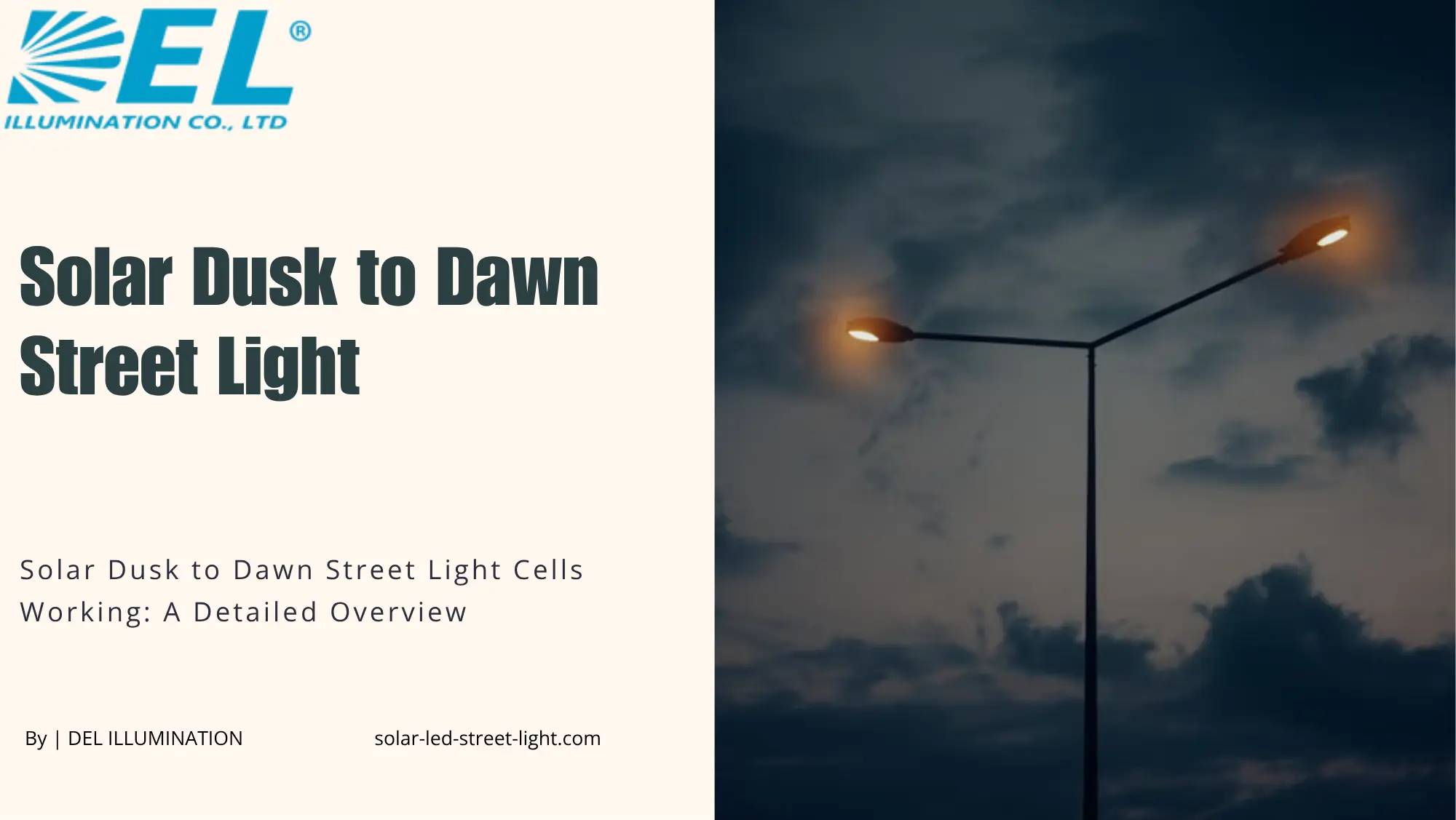 Solar Dusk to Dawn Street Light Cells Working: A Detailed Overview