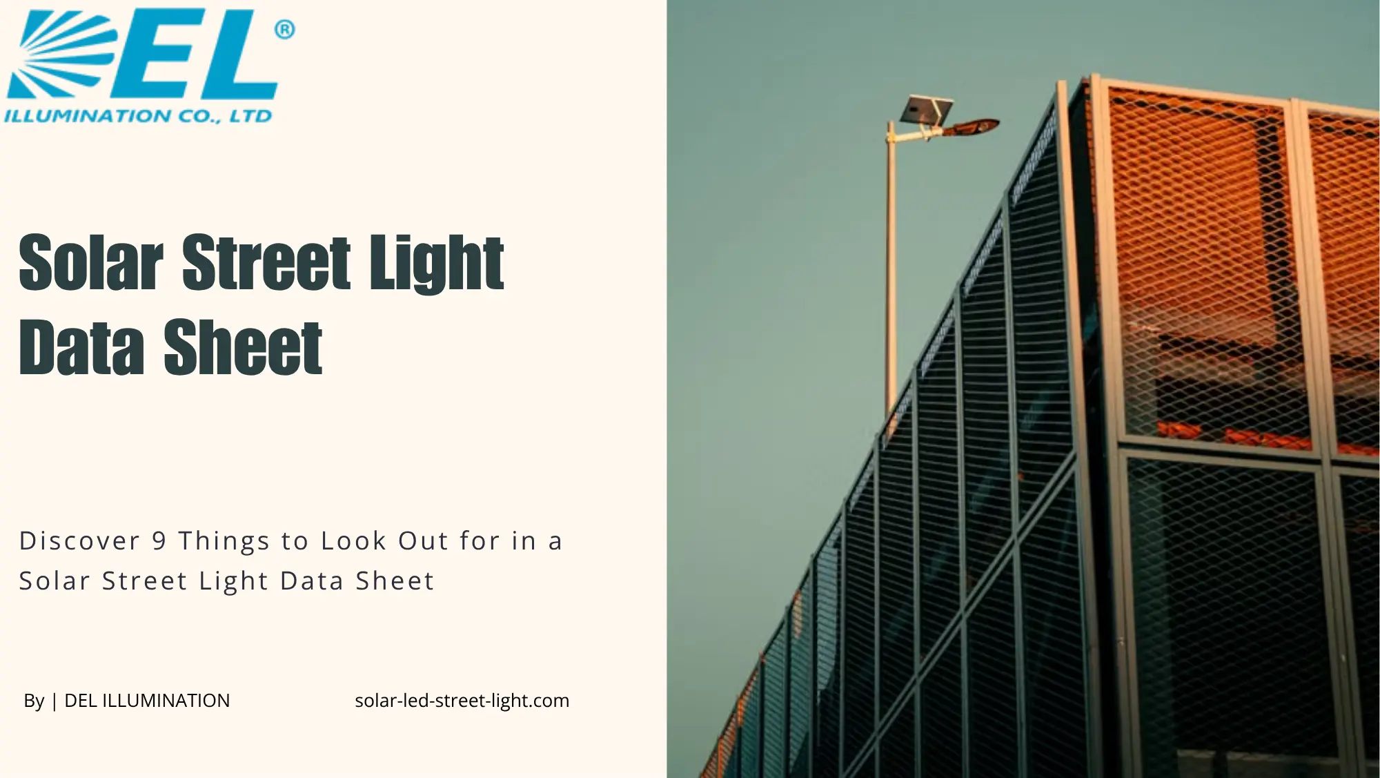Solar Street Light Data Sheet