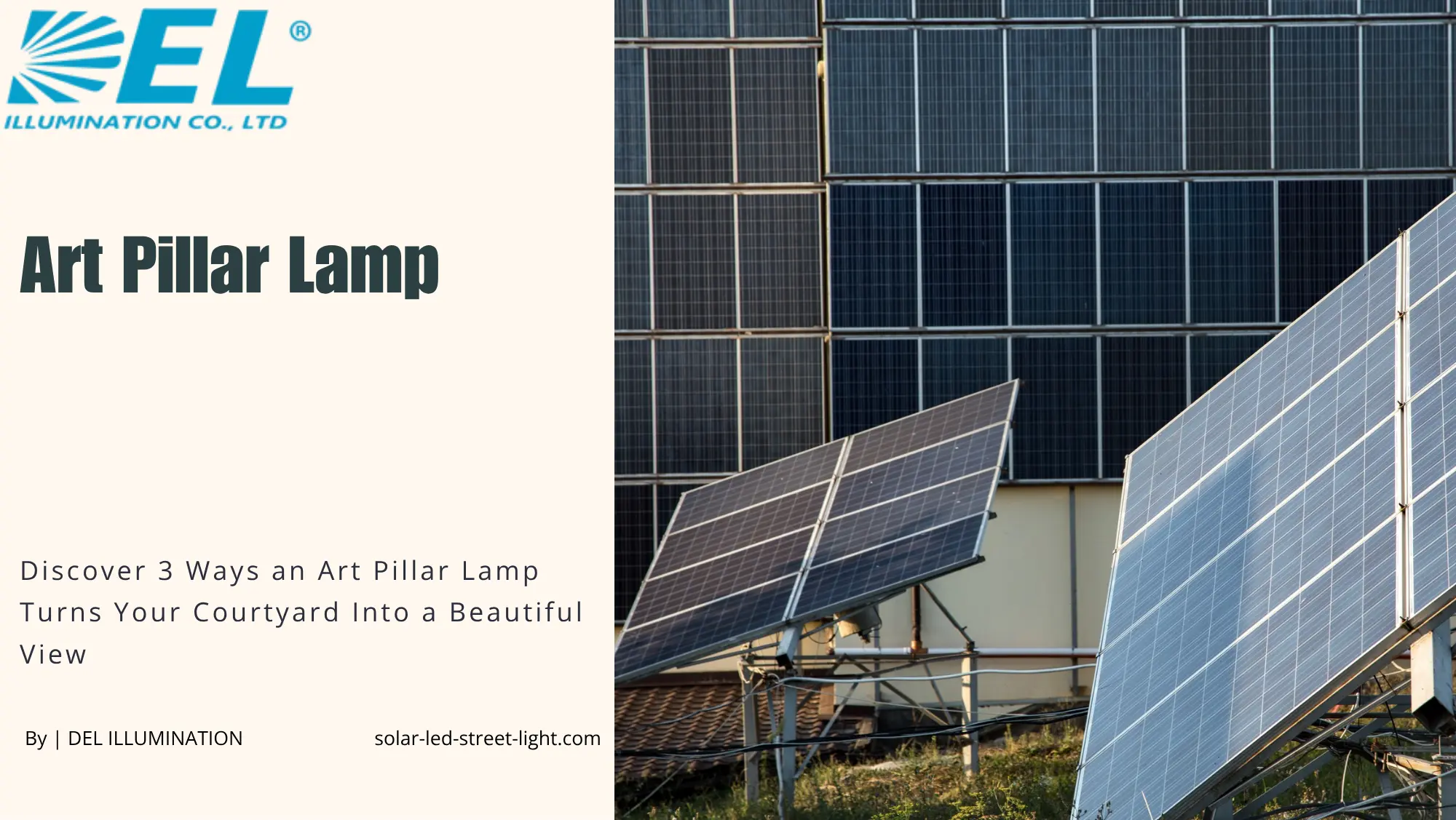 Discover 3 Ways an Art Pillar Lamp Turns Your Courtyard Into a Beautiful View