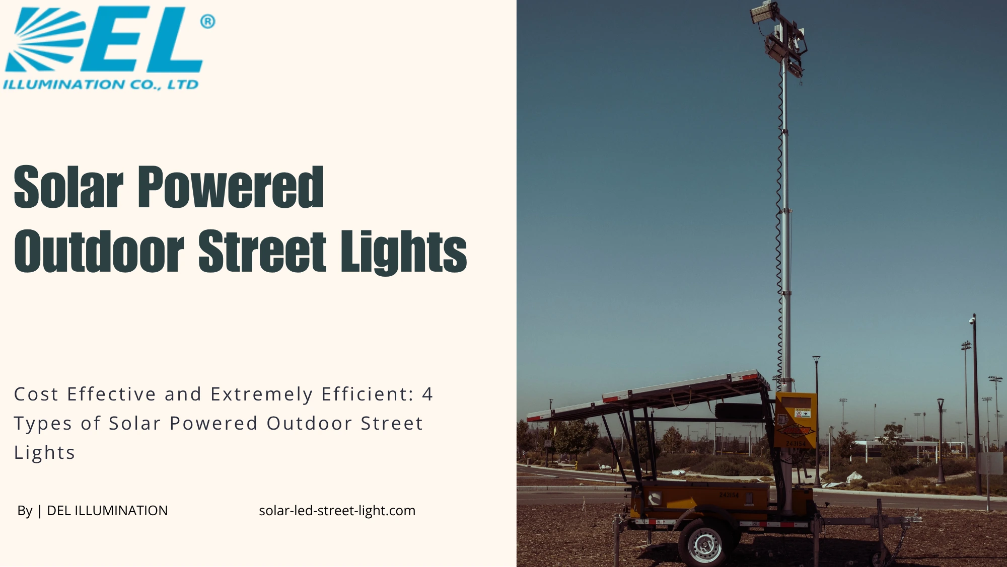 Solar Powered Outdoor Street Lights