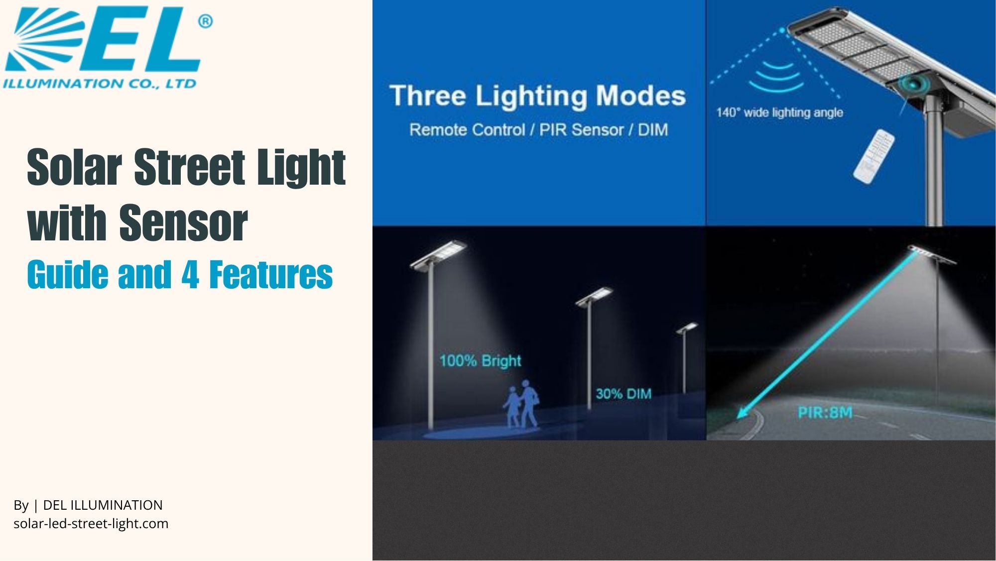 Solar Street Light with Sensor – Guide and 4 Features