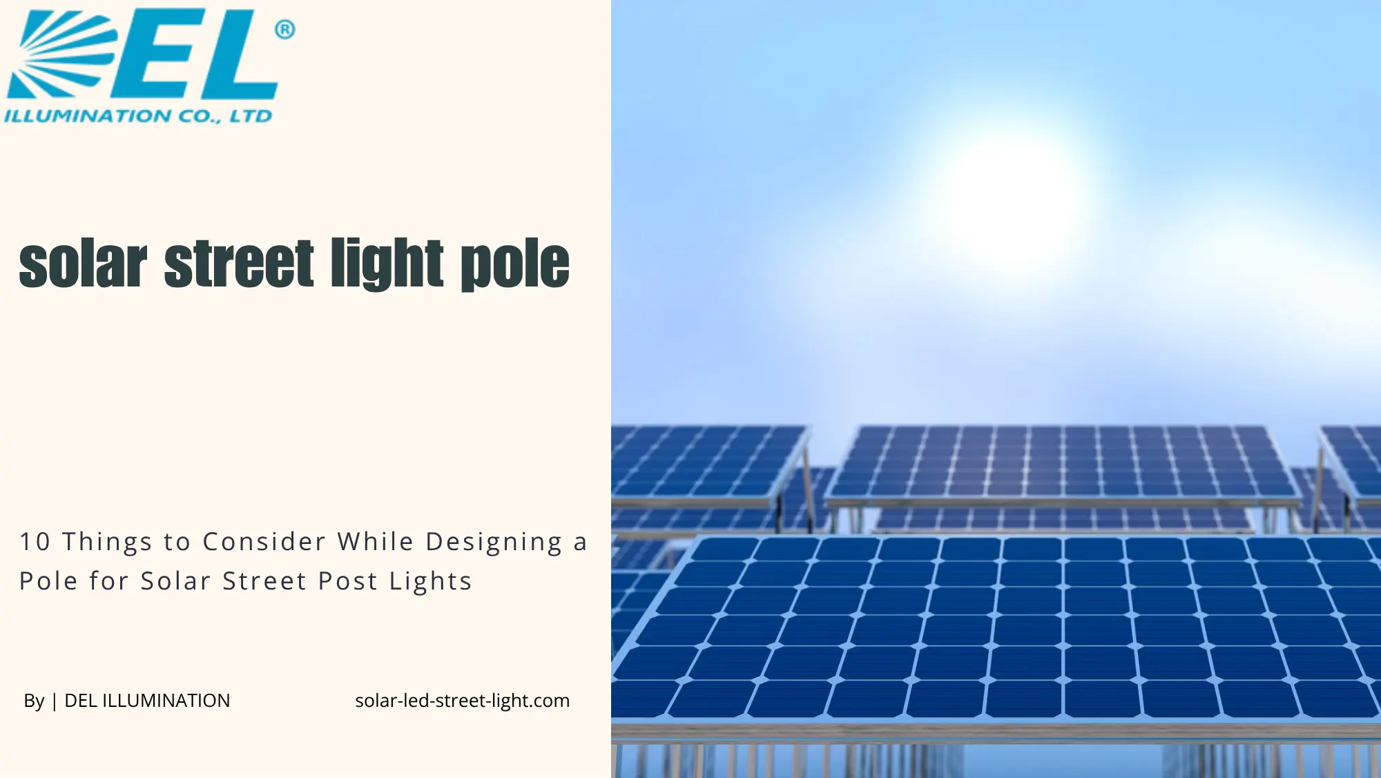 solar street light pole