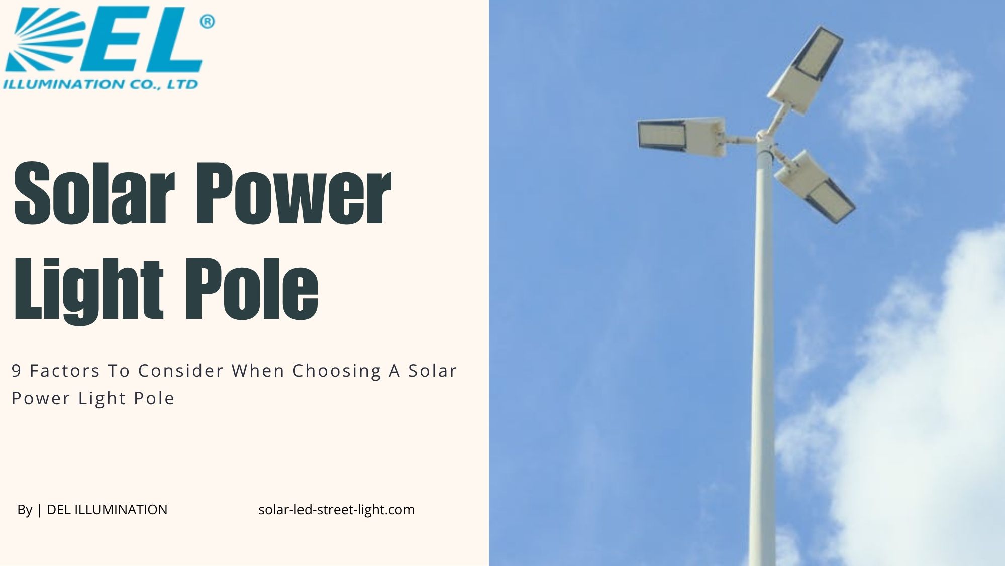 Solar Power Light Pole