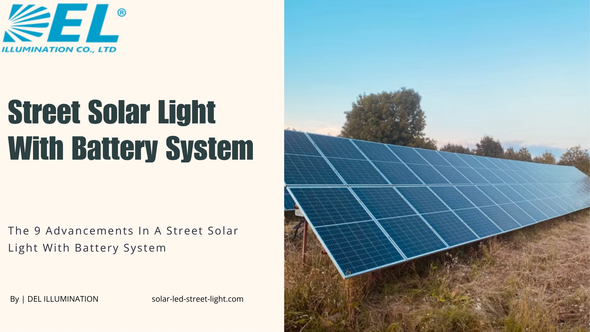 Street Solar Light With Battery System