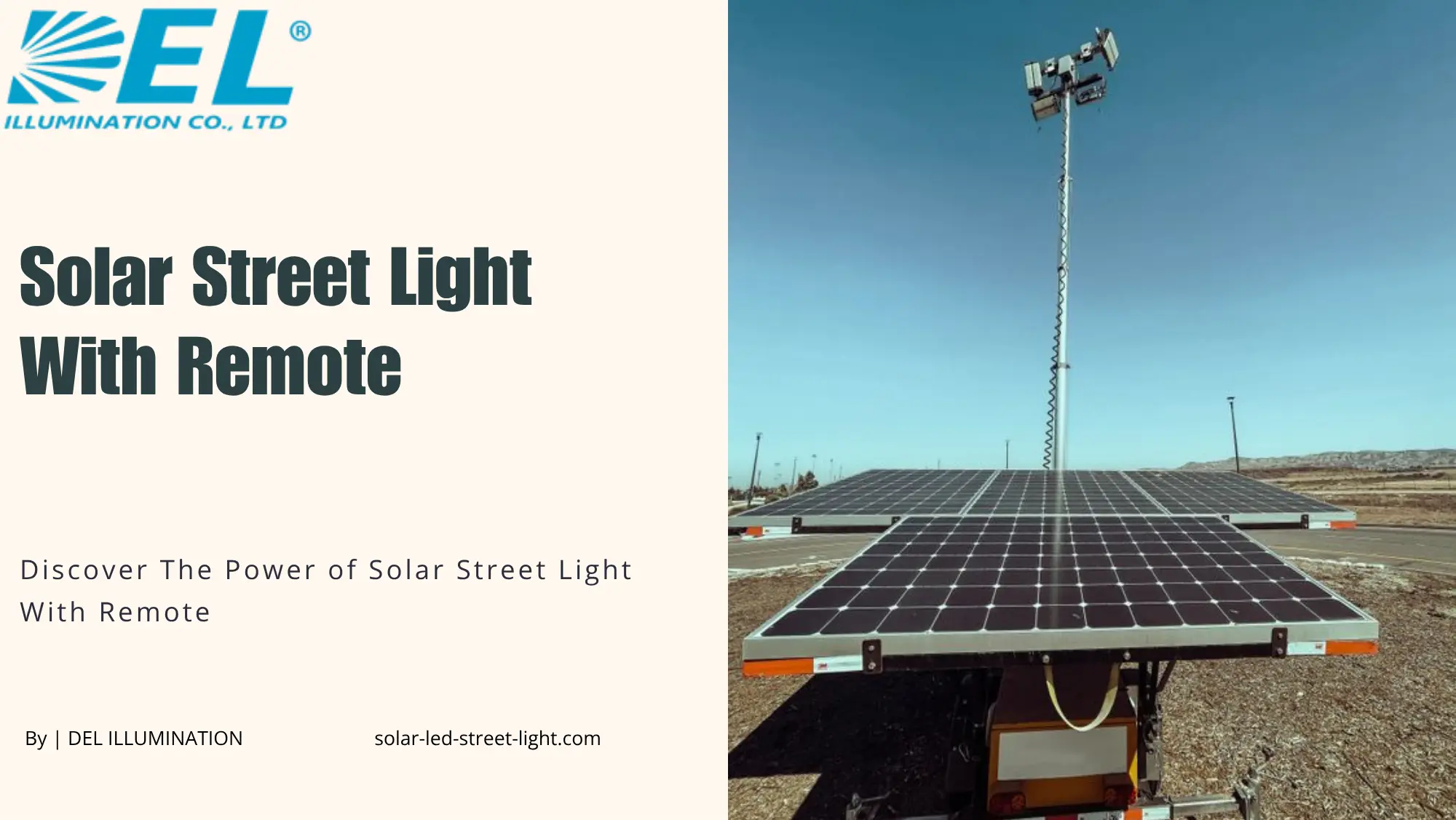 Solar Street Light With Remote