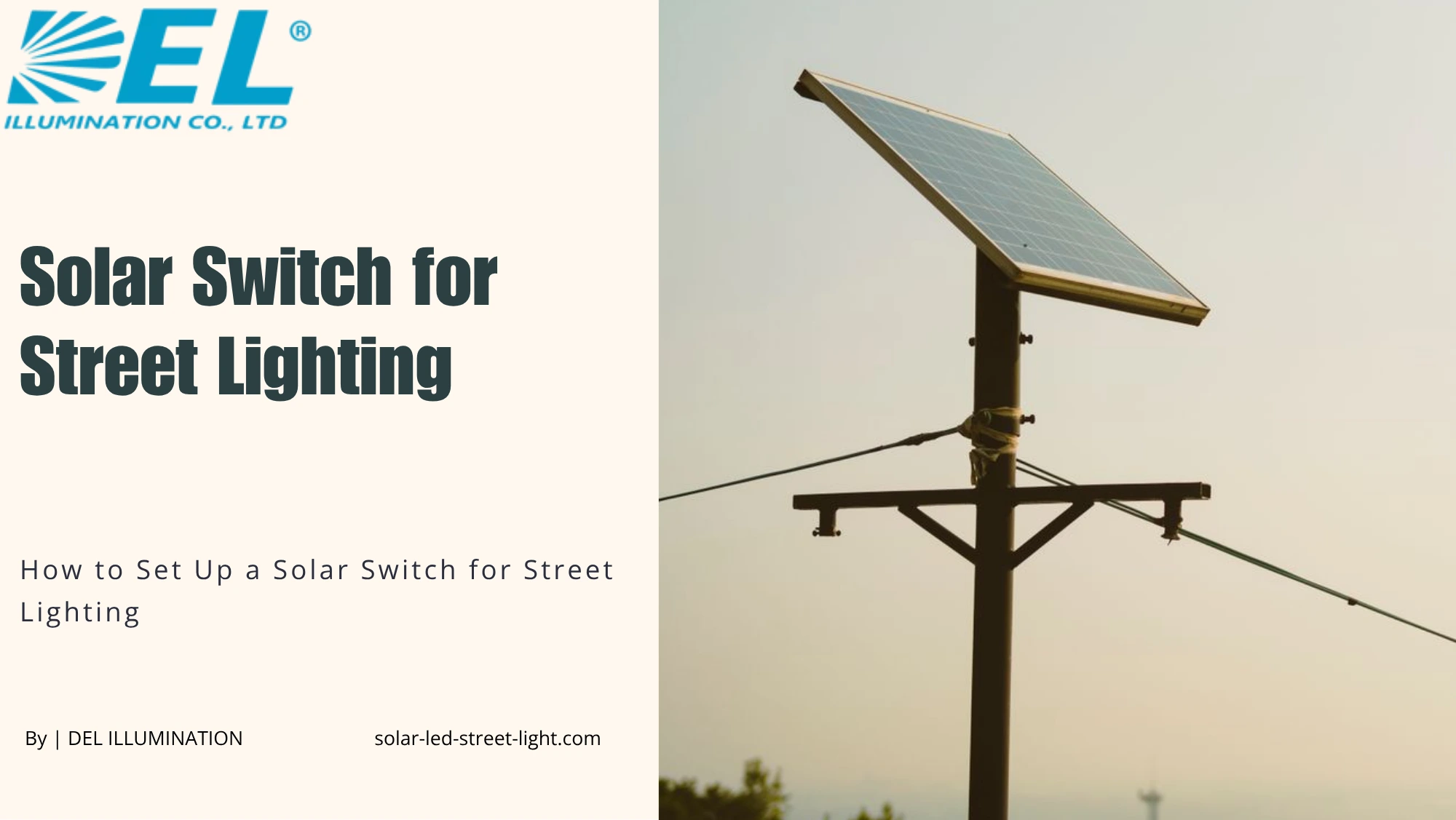 How to Set Up a Solar Switch for Street Lighting