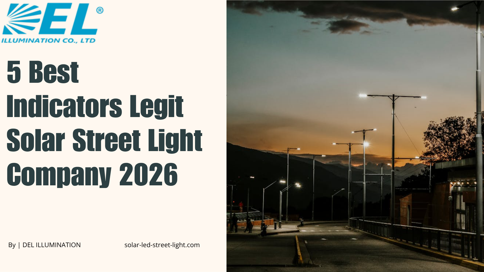 5 Indicators Legit Solar Street Light Company 2026