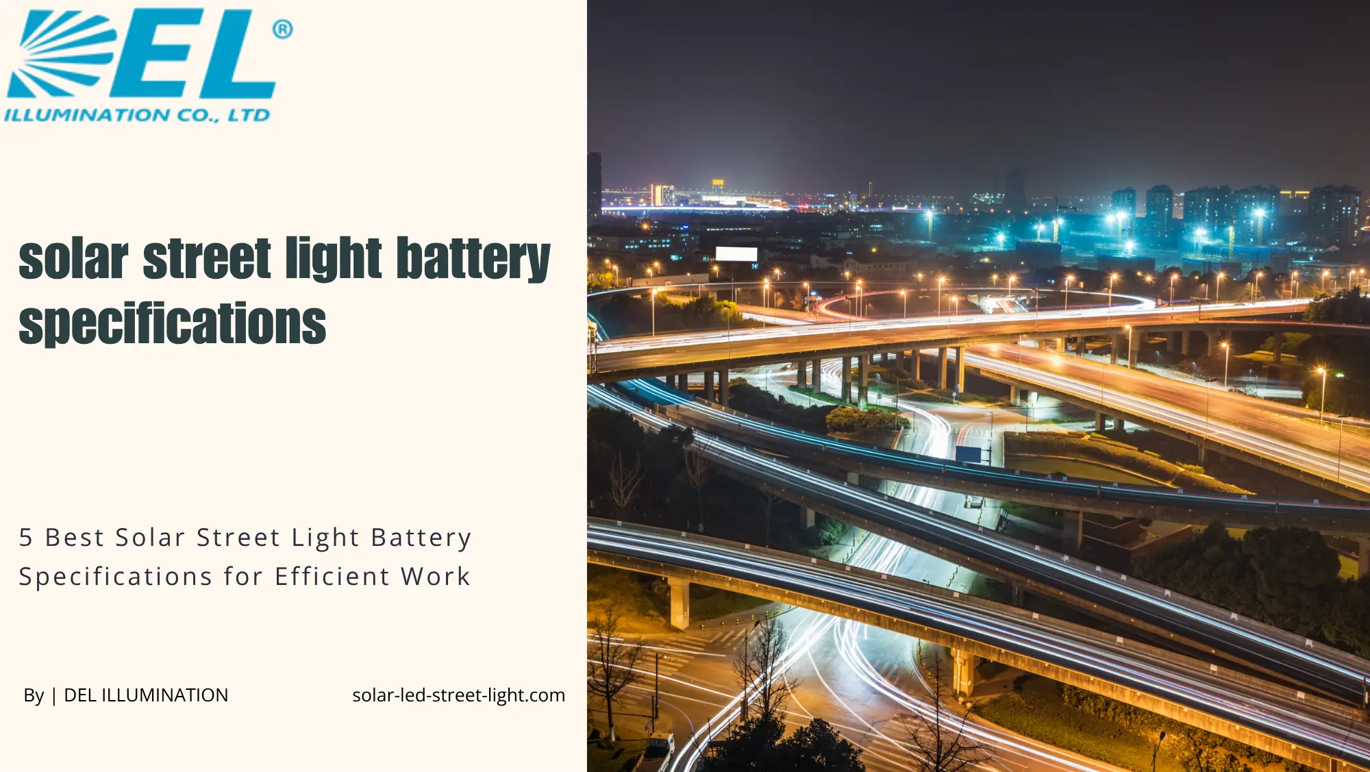 Solar Street Light Battery Specifications