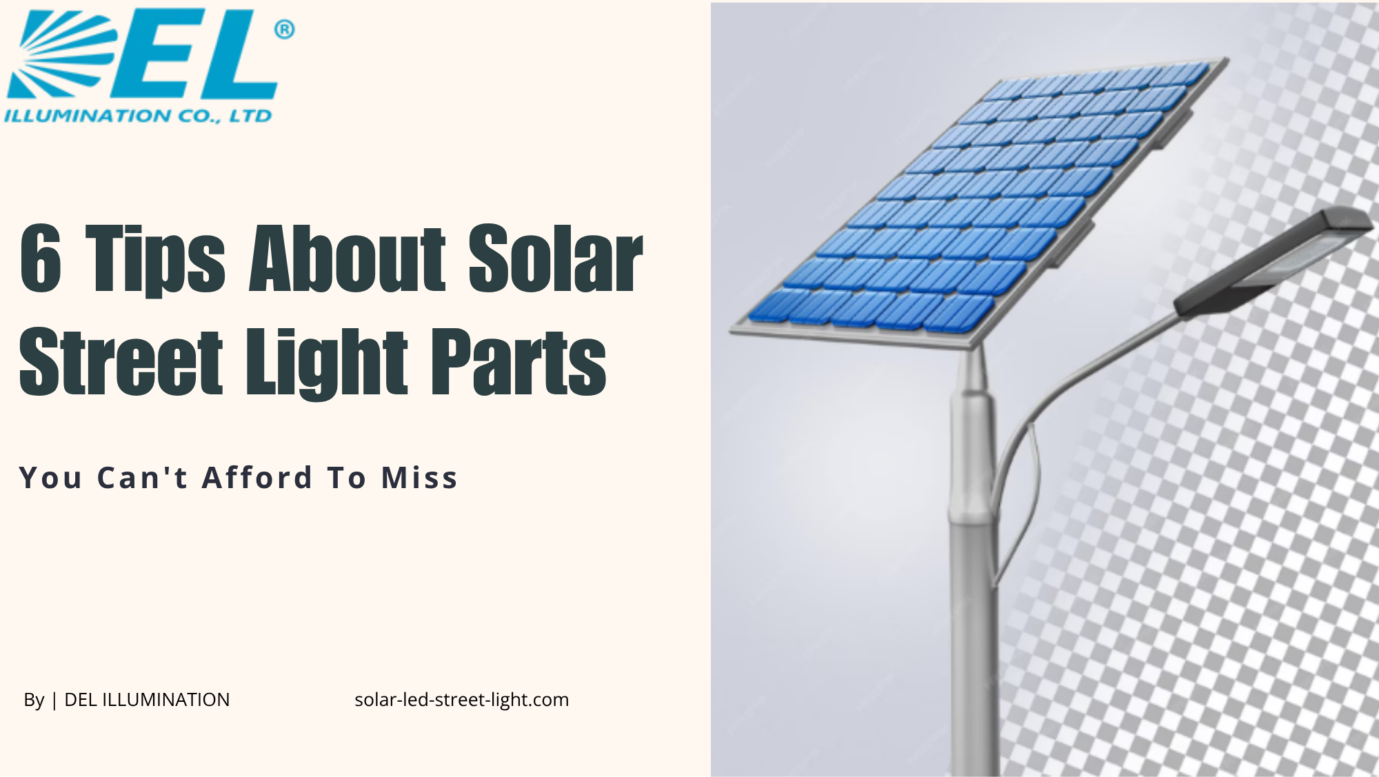 6 Tips About Solar Street Light Parts You Can’t Afford To Miss