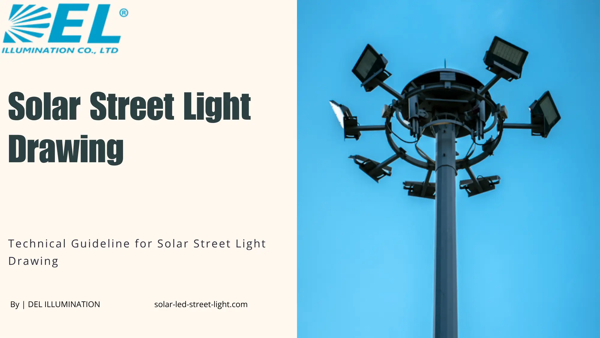 solar street light drawing