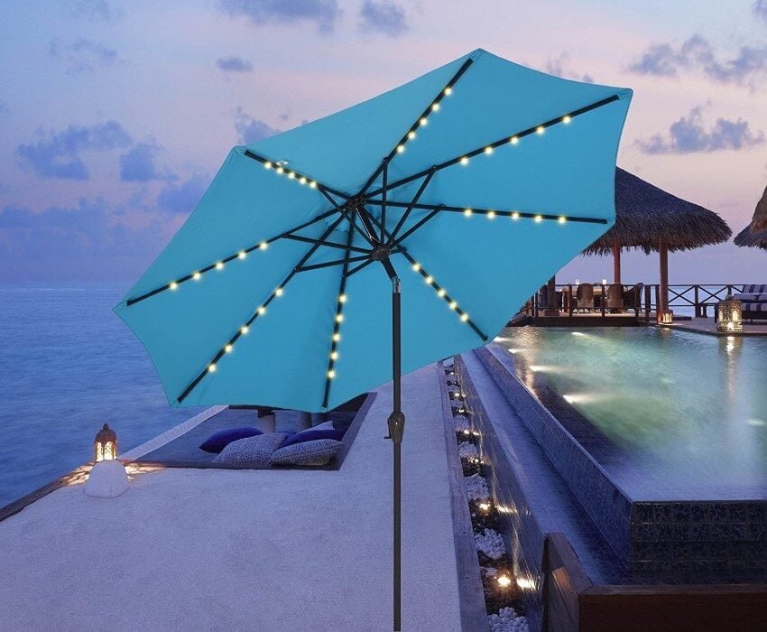 LED umbrella light solar
