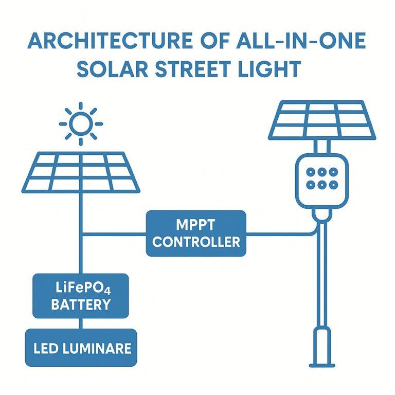 Architecture of All In One Solar Street Light