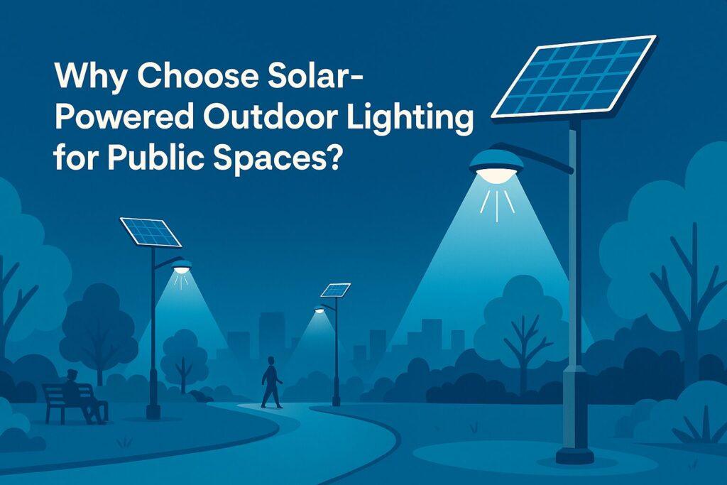 Discover why solar-powered outdoor lighting for public spaces cuts energy costs, improves safety, speeds installation, and meets standards.