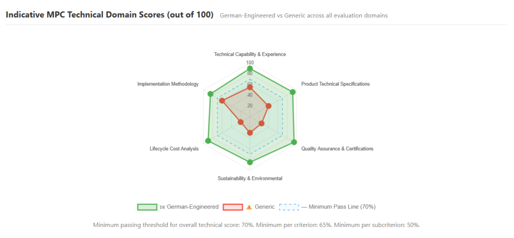 MPC Technical Score Comparison (Radar)