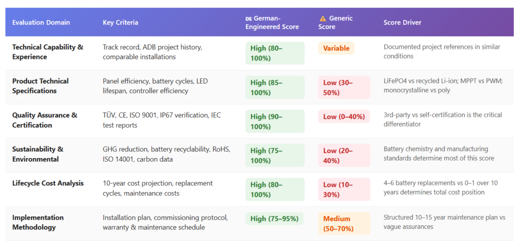 MPC Technical Scoring Domains
