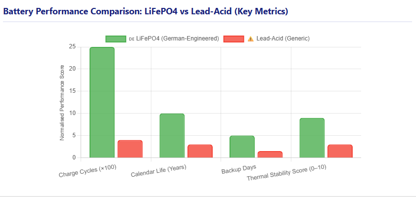 Battery Performance Comparison: LiFePO4 vs Lead-Acid