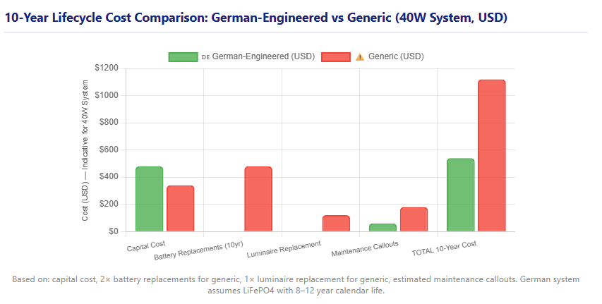 10-Year Lifecycle Cost Comparison: German-Engineered vs Generic