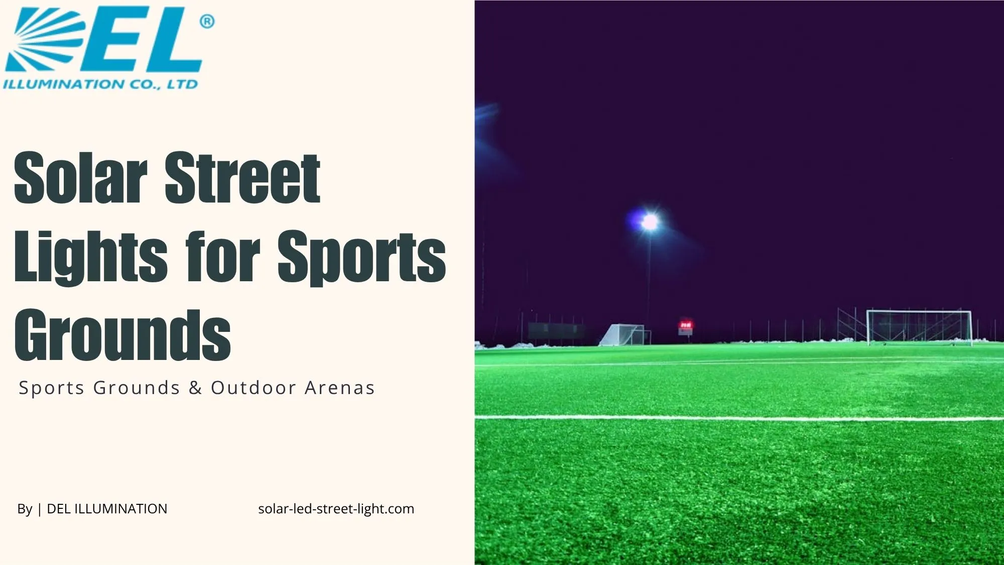 Solar Street Lights for Sports Grounds