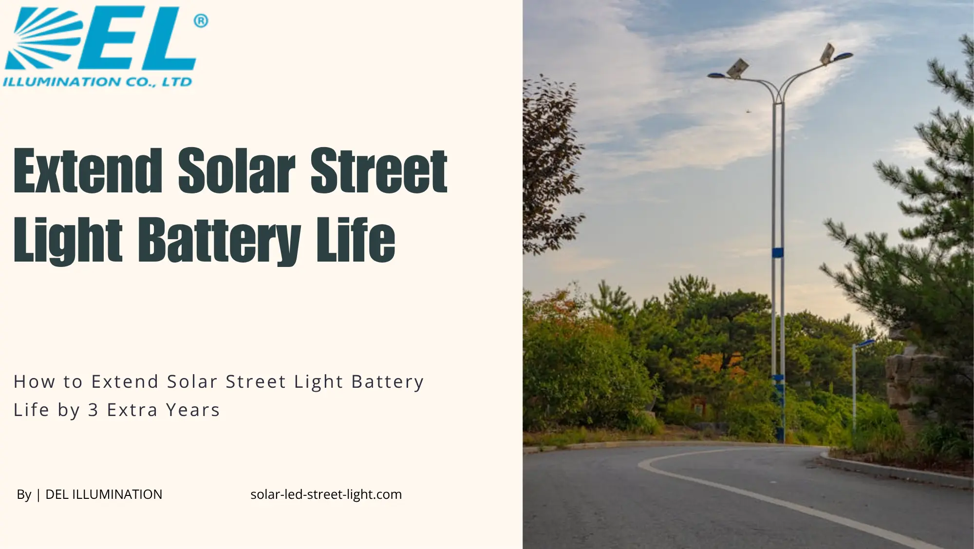 extend solar street light battery life