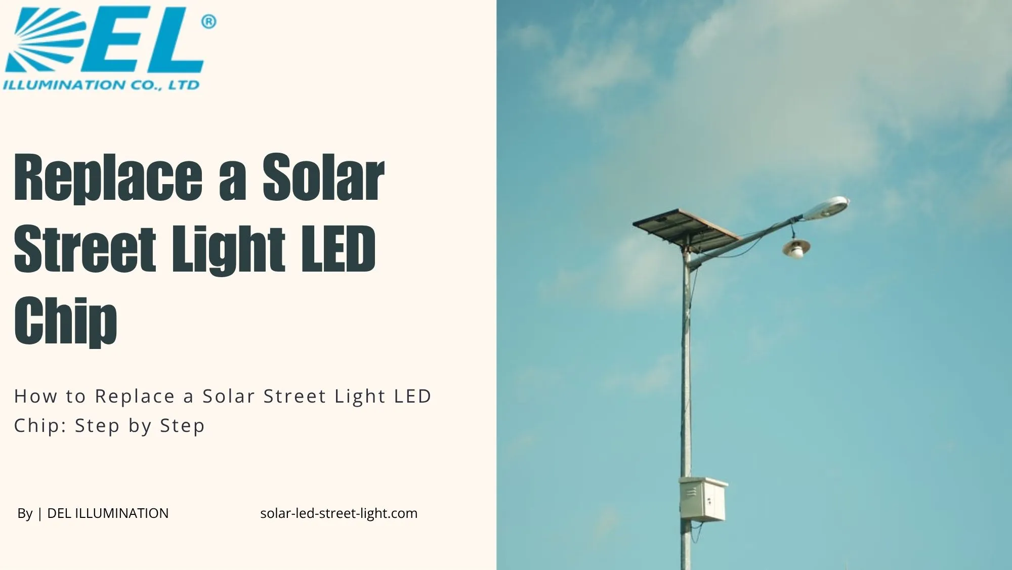 replace a solar street light LED chip