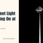 solar street light not turning on at night