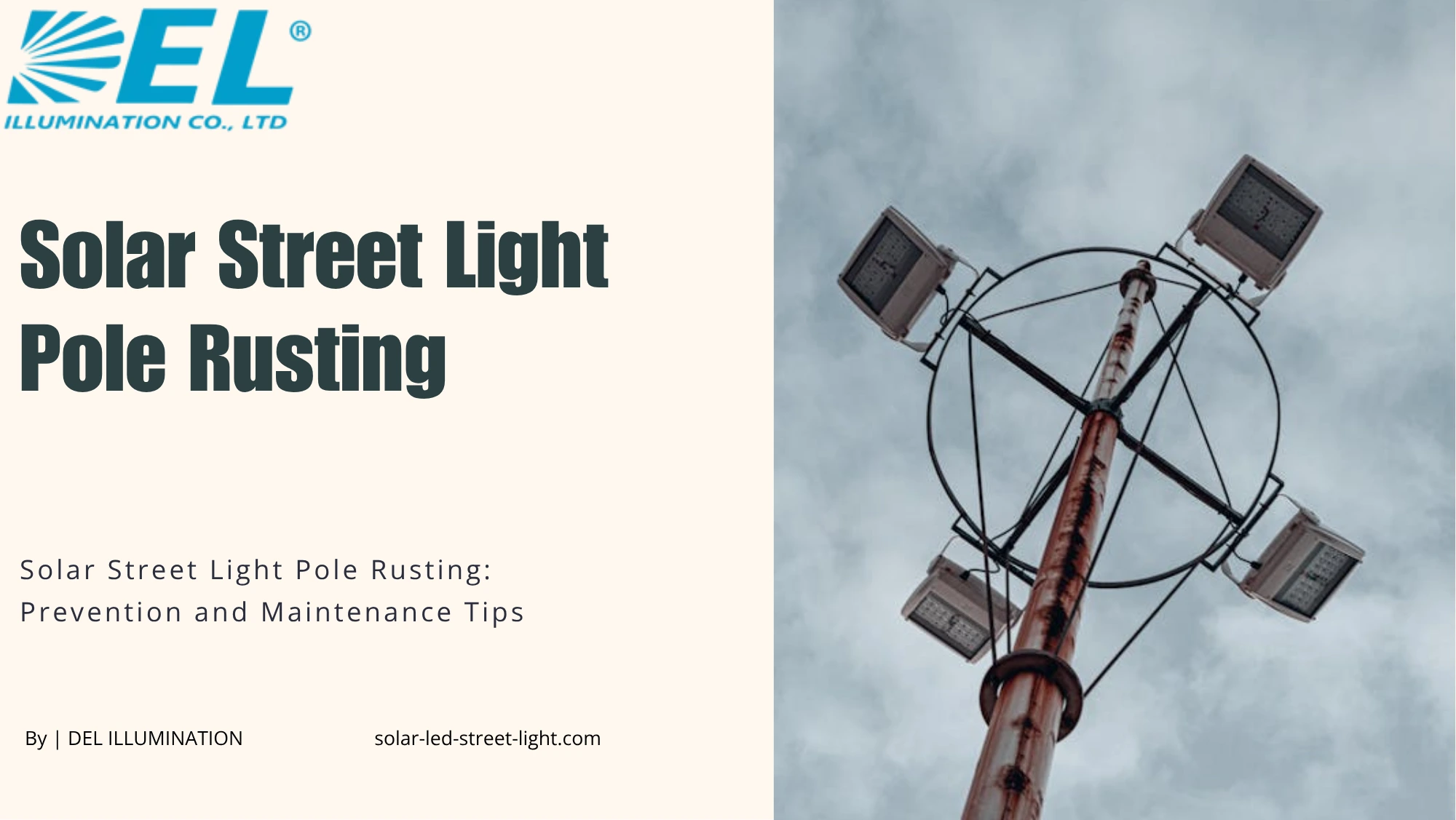 Solar Street Light Pole Rusting