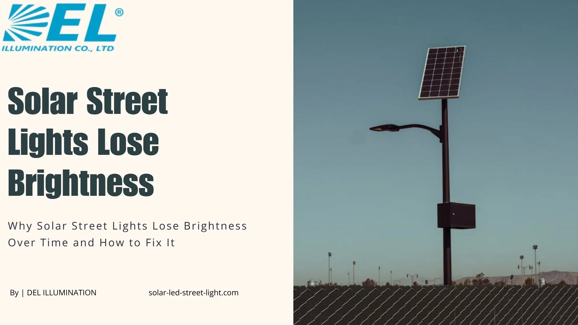 solar street lights lose brightness