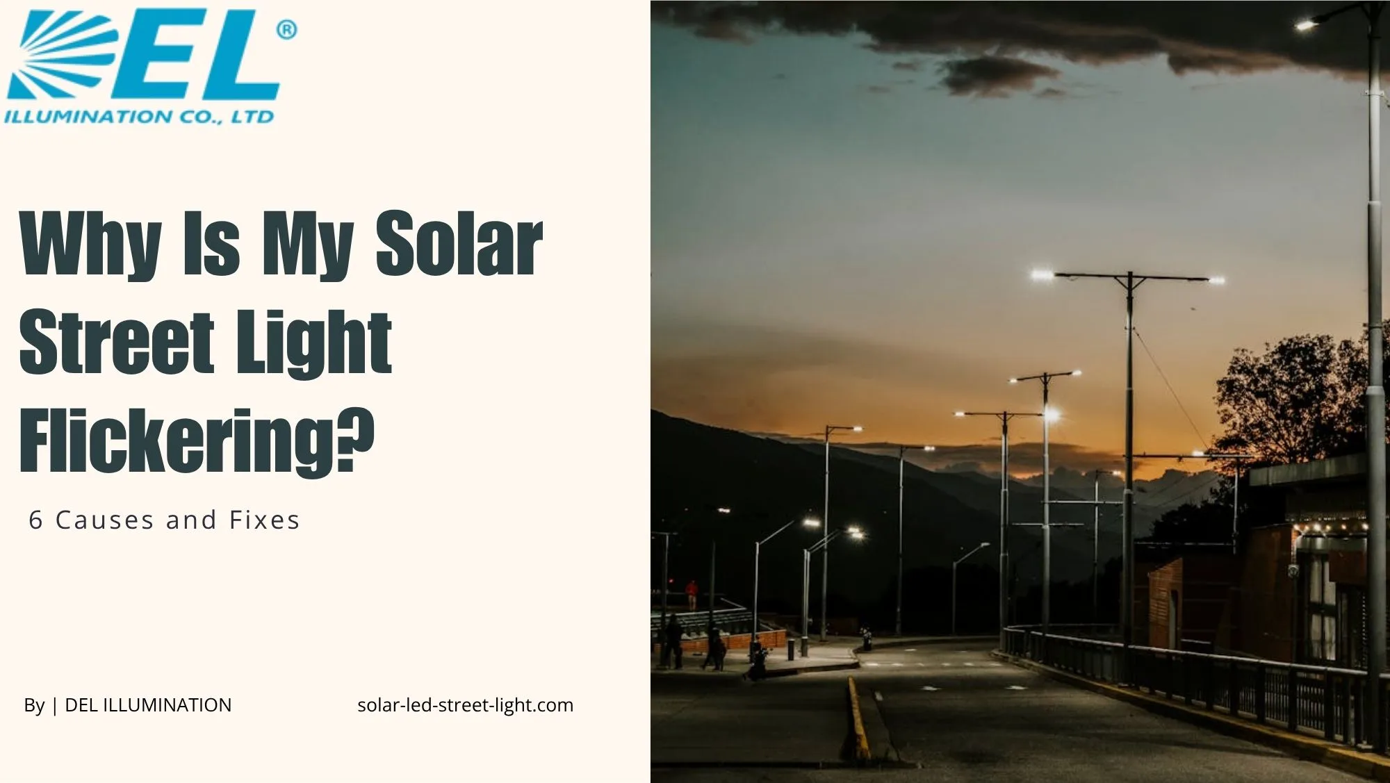 solar street light flickering