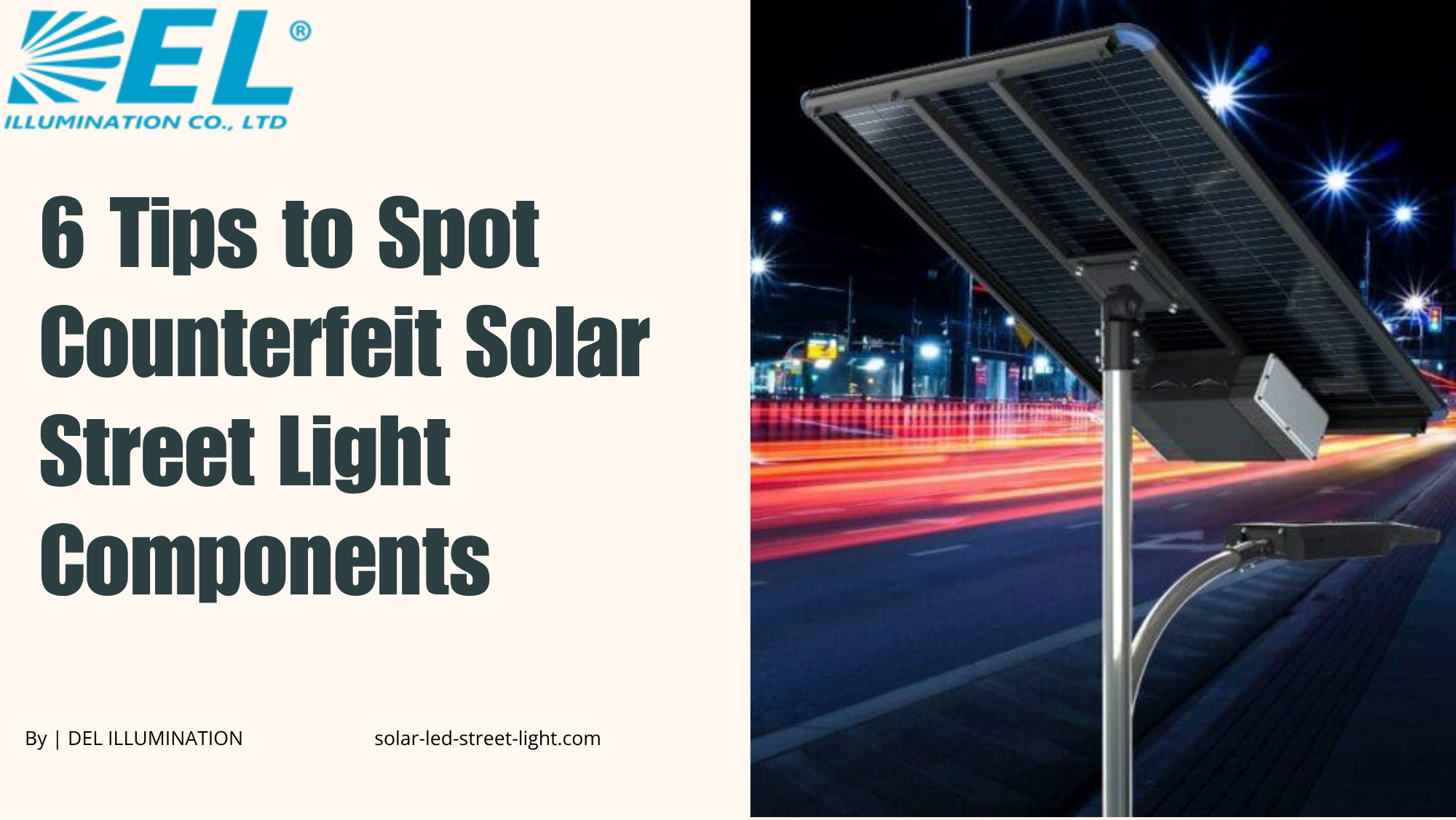6 Tips to Spot Counterfeit Solar Street Light Components