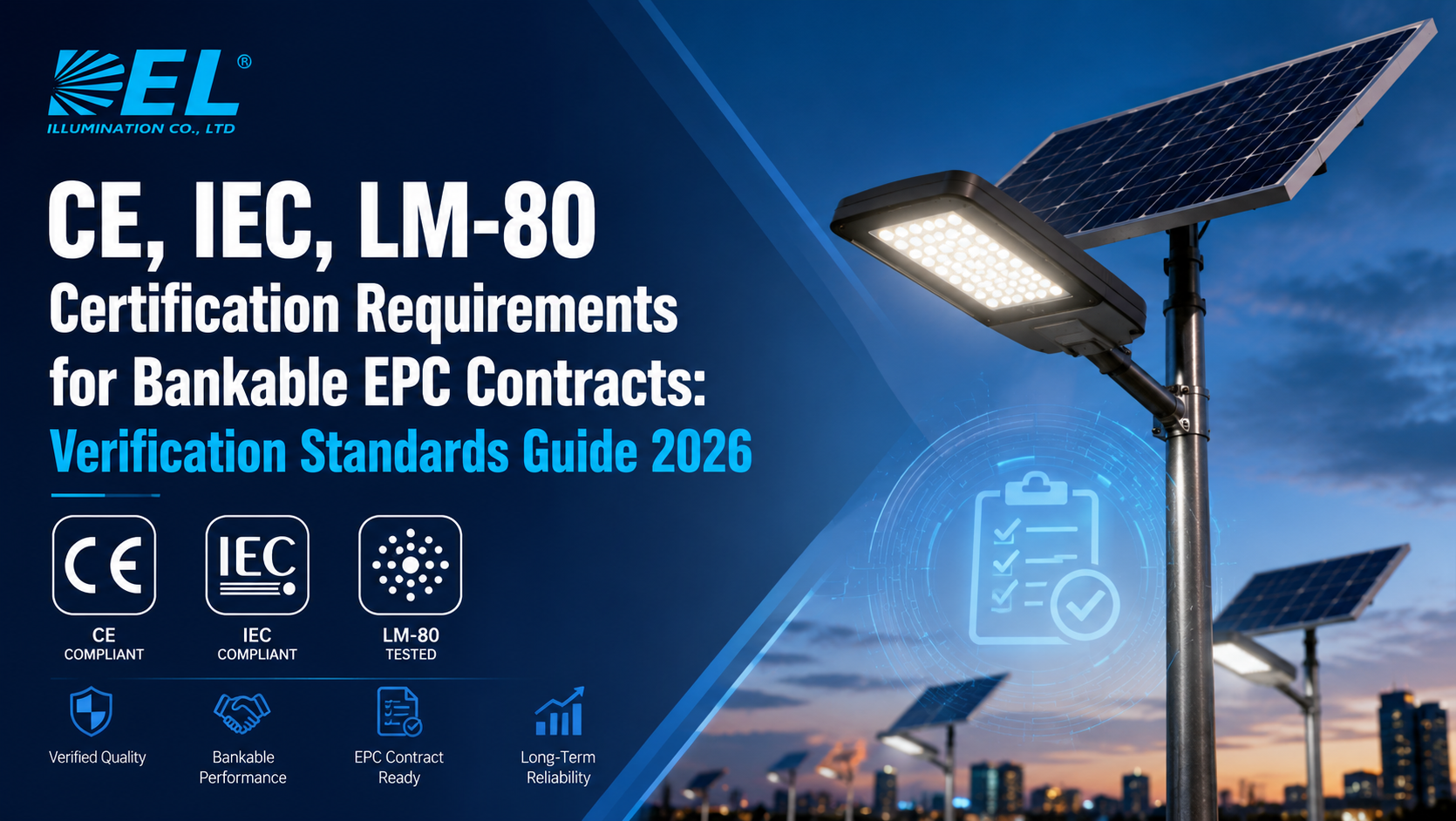 Bankable solar street light certifications